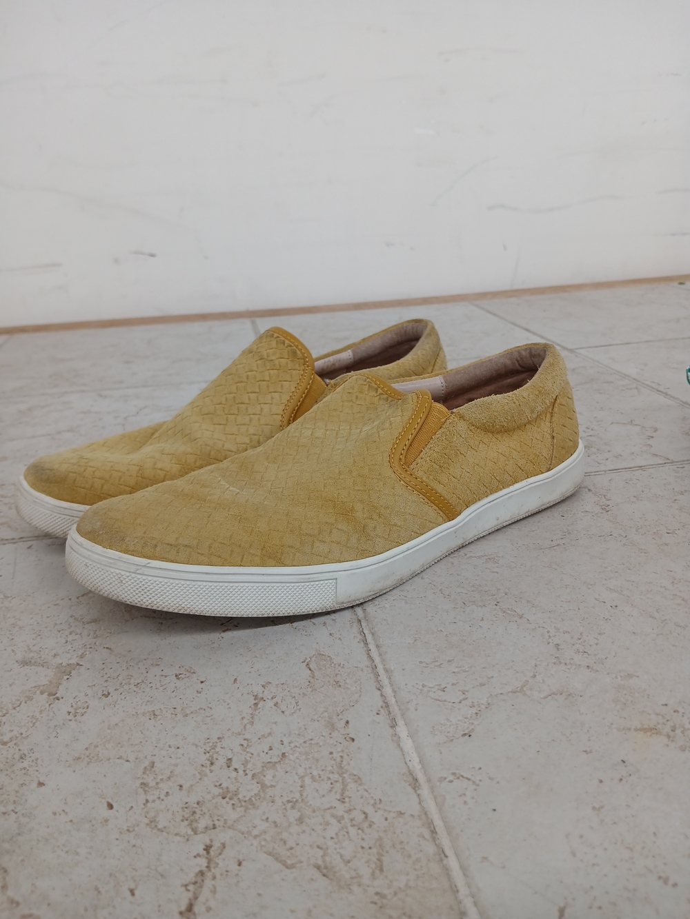 Sam Edelman Men's Slip-On Loafers in Mustard Yellow
